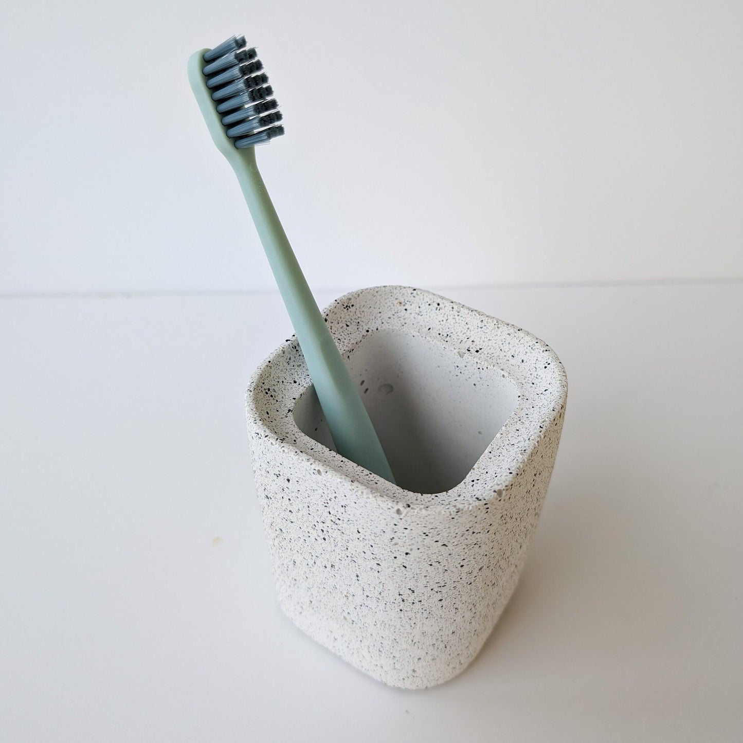 Concrete Toothbrush Holder, Modern Stone Toothbrush Container, Bathroom Sink Dish