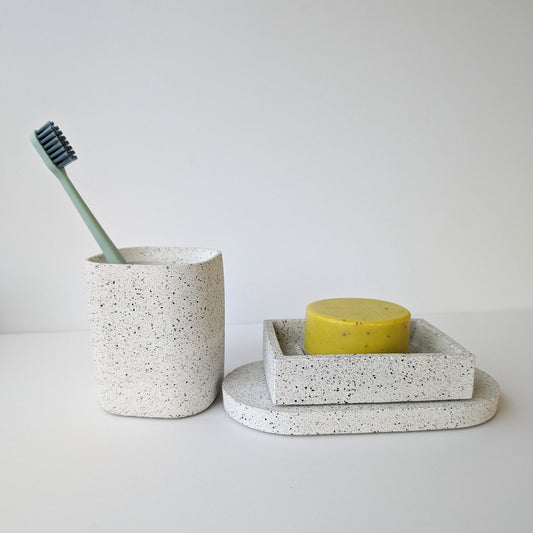 Concrete Soap Dish, Modern Stone Soap Container, Bathroom Soap Dish