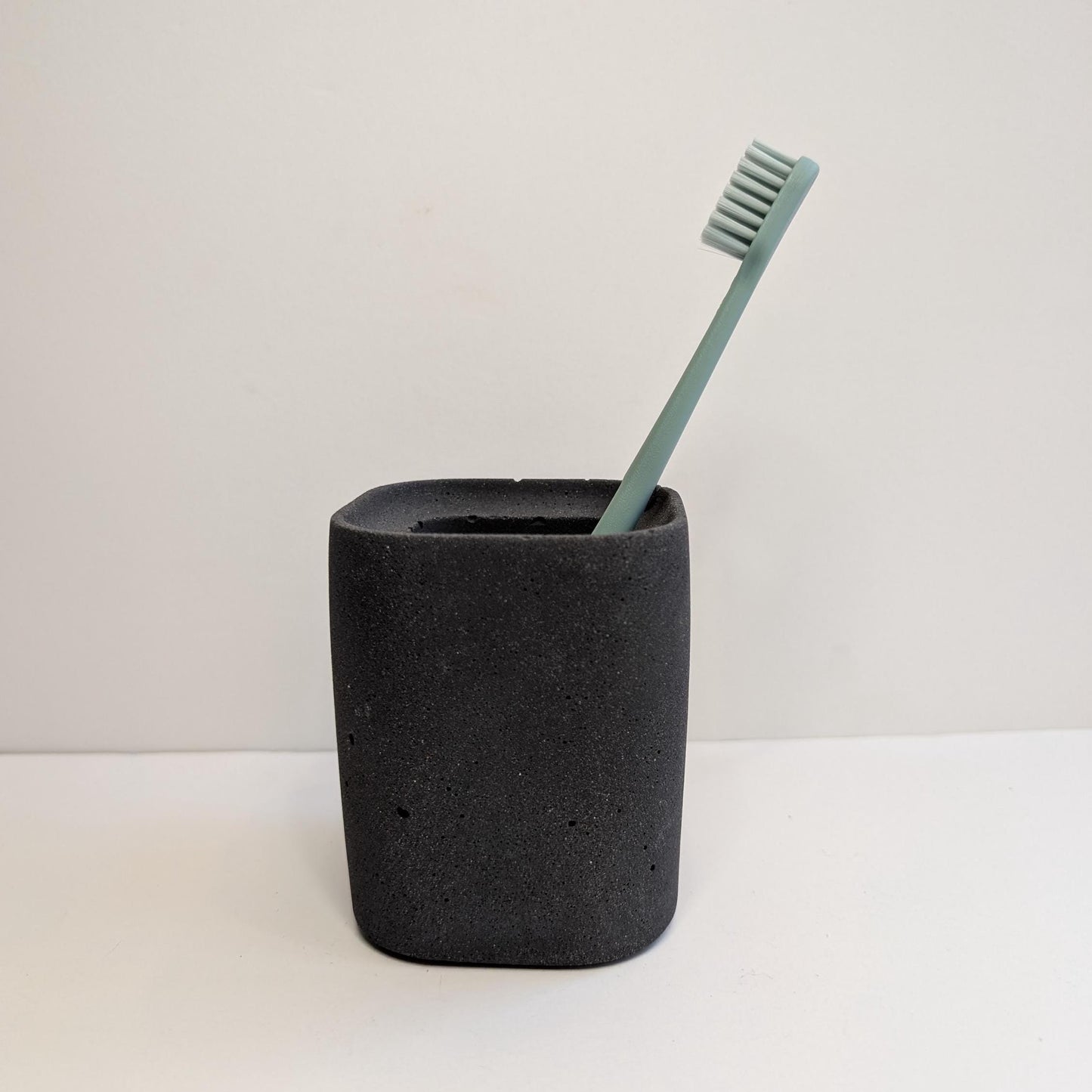 Concrete Toothbrush Holder, Modern Stone Toothbrush Container, Bathroom Sink Dish