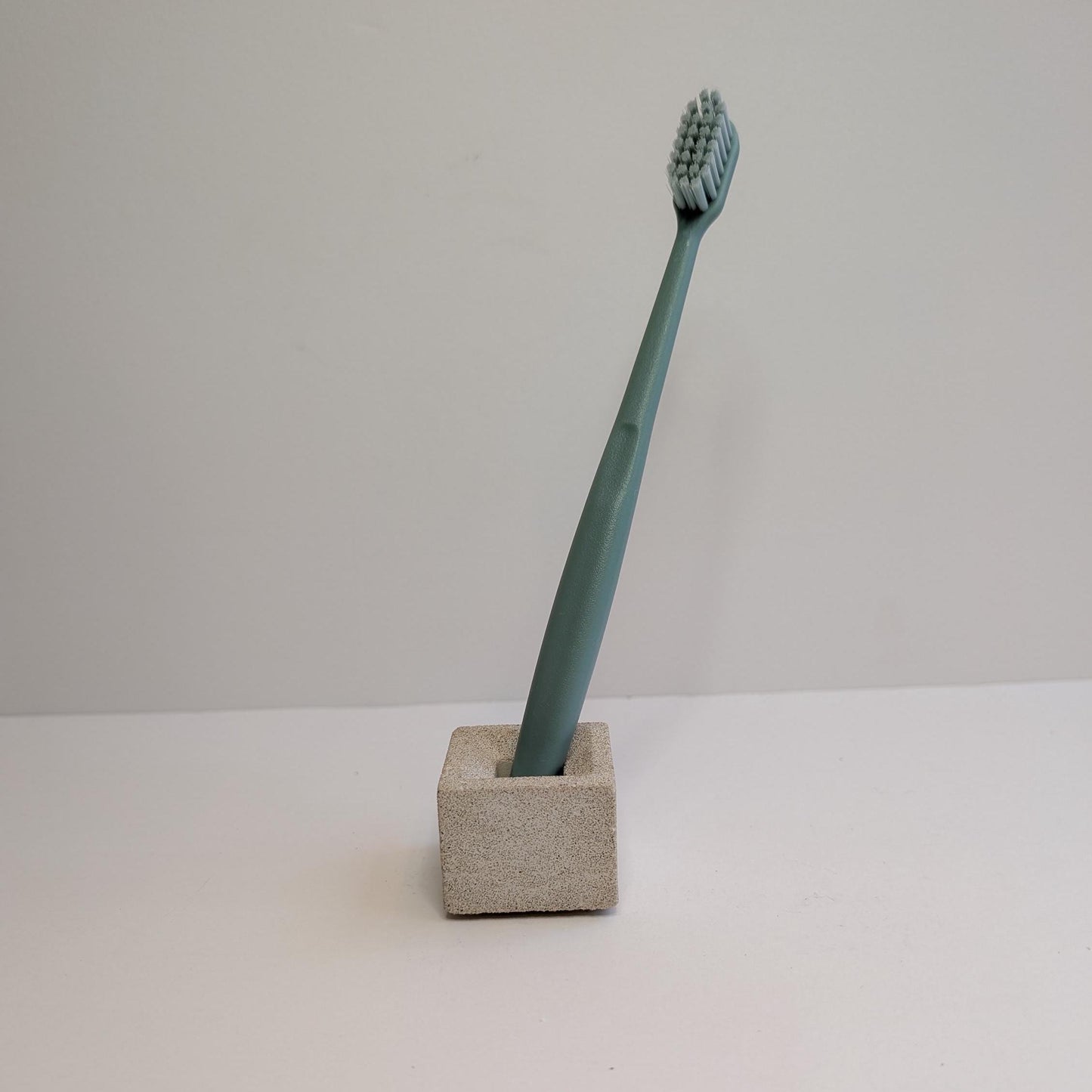 Mini Concrete Toothbrush Holder, Modern Stone Toothbrush Container, Minimalist Toothbrush Holder