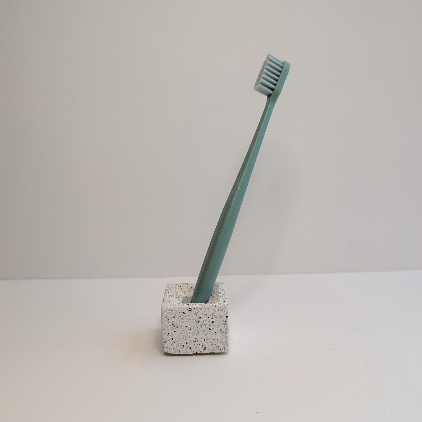 Mini Concrete Toothbrush Holder, Modern Stone Toothbrush Container, Minimalist Toothbrush Holder