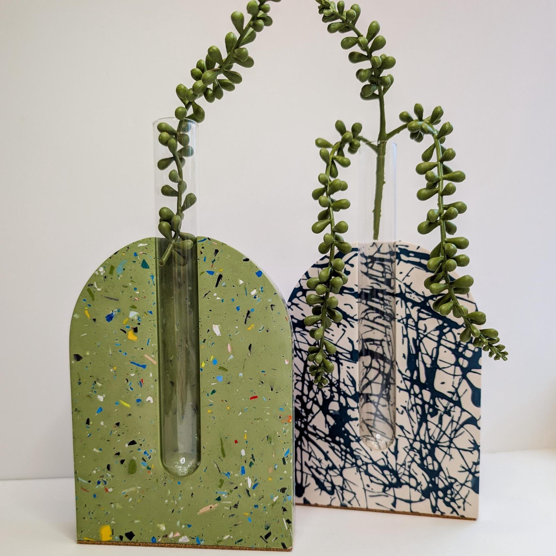 Plant Propagation Bookend, Modern Planter Bookend, Indoor Plant Decor, Unique Gift for Plant Lovers